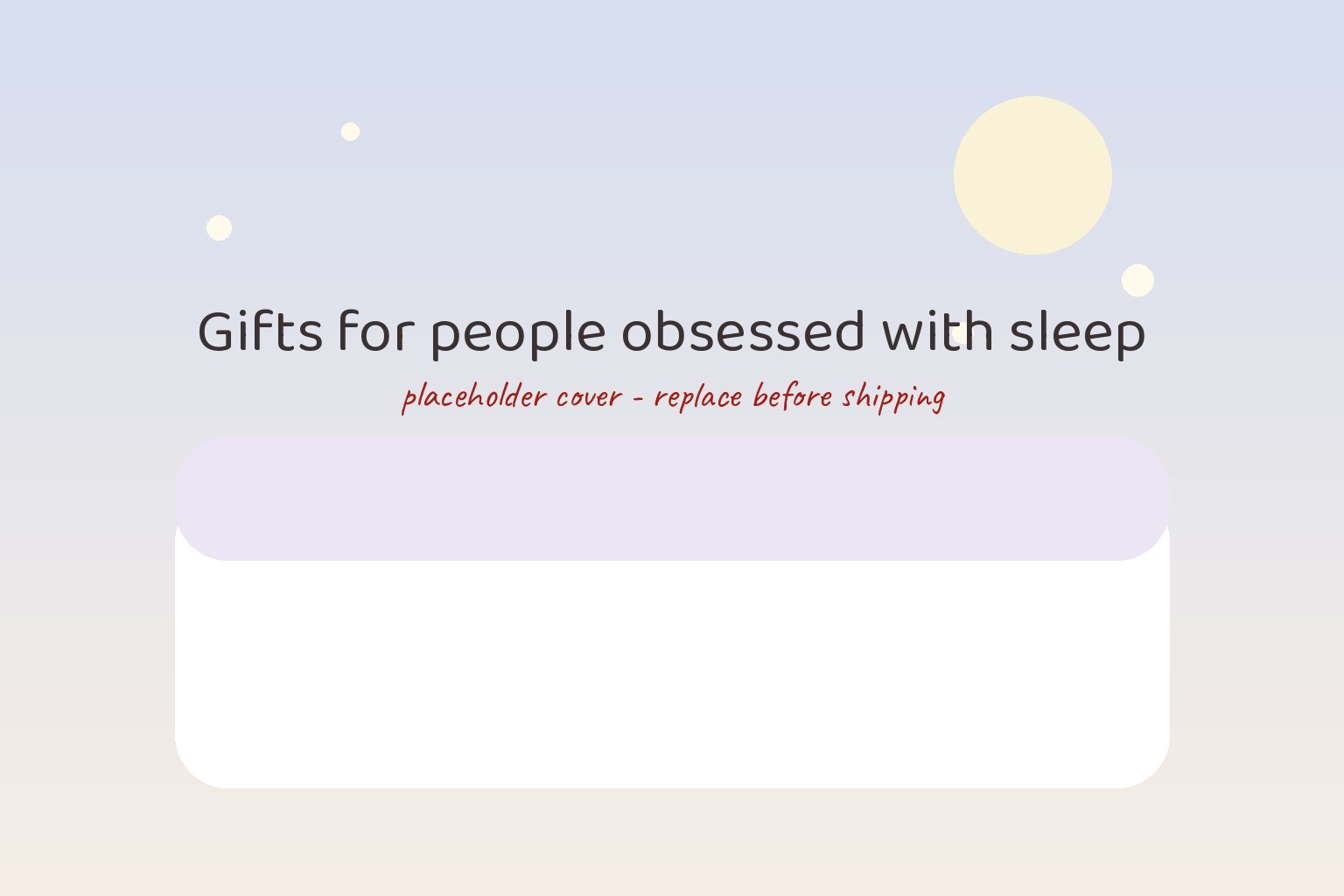 Flat lay of sleep gifts on soft bedding including a silk pillowcase, a sleep mask, a mug of herbal tea, a lavender pillow spray and a small white noise machine