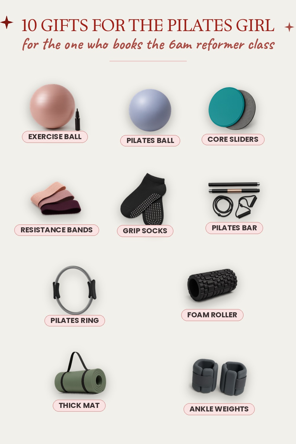 10 Gifts for the Pilates Girl for the one who books the 6am reformer class